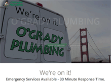 Tablet Screenshot of ogradyplumbing.com